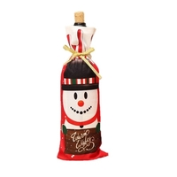 Couvre-bouteilles de vin de Noël / sacs Couvre-bouteilles de vin de vacances (bonhomme de neige)