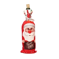 Couvre-bouteilles de vin de Noël / sacs Couvre-bouteilles de vin de vacances (Père Noël)