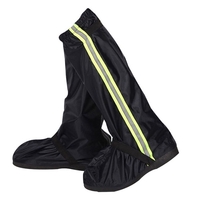 Couvre-chaussures de bottes de pluie imperméables pour hommes et femmes avec bandes réfléchissantes Couvre-chaussures Oxford antidérapants