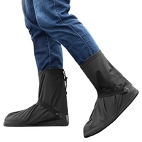 Couvre-chaussures imperméables avec réflecteurs Couvre-chaussures de pluie réglables pour le cyclisme,  le camping,  la randonnée