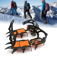 Crampons à glace 12 dents Chaussures de bottes de neige d