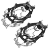 Crampons de traction avec 24 pointes antidérapantes Chaussures de neige Hommes Femmes Chaussures antidérapantes Crampons d