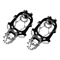 Crampons en acier inoxydable crampons de traction sur glace poignées à neige pointes antidérapantes pour bottes chaussures marche hiver randonnée escalade alpinisme