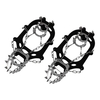 Crampons en acier inoxydable crampons de traction sur glace poignées à neige pointes antidérapantes pour bottes chaussures marche hiver randonnée escalade alpinisme