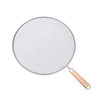 Écran anti-éclaboussures en acier inoxydable avec poignée en bois à mailles fines Accessoires de cuisine pour poêle à frire Wok Éclaboussures de cuisson de graisse et d