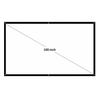 Écran de projection HD portable de 100 pouces 16: 9 écran de projection HD pliable fixé au mur pour les films de bureau à domicile cinéma à l