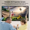 Écran de projection HD portable de 120 pouces 16: 9 Écran de projection HD portable pliable fixé au mur pour les films de bureau de cinéma à domicile à l