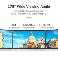 Écran IPS de moniteur Portable de 12.5 pouces 2560*1440 résolution Angle de vision de 178° 60Hz taux de rafraîchissement prise britannique argentée de compatibilité large