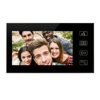 Écran LCD TFT 7 pouces 16: 9 1024 * 600 Sonnette numérique étanche à la pluie Wifi Porte vidéo intelligente à écran tactile à empreinte digitale Télécommande Mot de passe Déverrouiller avec vision nocturne IR