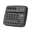 Écran LED de la console de mixage Muslady 6 canaux Audio Mixer