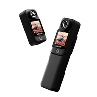 Écrans de contrôle tactile double de la caméra SJCAM C300 4K 30FPS Mini-action 5G/2.4G WiFi Caméra de sport avec un module de batterie supplémentaire de 2800mAh