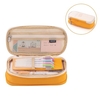 Crayon pour École de grande capacité Boîte à crayon Papeterie Zipper Poche pour bureau Stockage à domicile multicouches Cadeau de poche pour enfants Étudiants