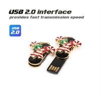 Creative Christmas Series Disque U portable USB 2.0 Transmission haute vitesse Disque U Crystal Candy 32 Go