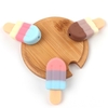 Crème glacée multifonctions Silicone données USB câble de charge Câbles de protection Manchon Winder avec ventouse pour Smartphone (Style 1)