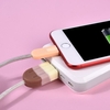 Crème glacée multifonctions Silicone données USB câble de charge Câbles de protection Manchon Winder avec ventouse pour Smartphone (Style 1)