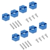 Écrous hexagonaux de roue en aluminium 8pcs 1/10 12mm