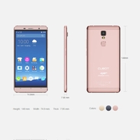 CUBOT Cheetah Smartphone 4G FDD-LTE 3G WCDMA Android 6.0 OS MTK6753A Octa de base 5.5 "écran IPS FHD 3GB RAM 32GB ROM 8MP 13MP double Caméras 7.95mm Super Slim Full Metal Nettoyer le cadre Maître FingerPrint capteur 2.5D Rounder Affichage 5G Wifi