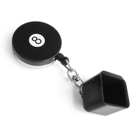Cue Chalk Clip Billard Billard Porte-craie Porte-craie rétractable Pool Cue Chalk Case avec clip