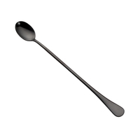 Cuillère à thé glacé 9 pouces Cuillère à long manche en acier inoxydable