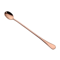 Cuillère à thé glacé 9 pouces Cuillère à long manche en acier inoxydable