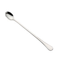 Cuillère à thé glacé 9 pouces Cuillère à long manche en acier inoxydable