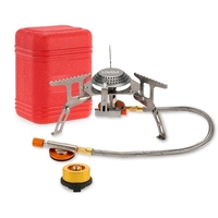 Cuisinière à gaz de camping Lixada 3000W cuisson en plein air Split Burner pliable portable
