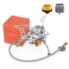 Cuisinière à gaz de Camping pliable TOMSHOO avec adaptateurs pour la cuisson de la pêche en plein air