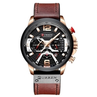 CURREN 8329 Montre à quartz pour hommes d