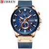 Curren 8346 montre homme étanche montre-bracelet à quartz