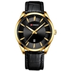 CURREN 8365 Quartz Homme Montre-bracelet pour Homme avec Bracelet en Cuir Bracelet Calendrier Indicateur Date Étanche Montres Hommes Accessoires Portable