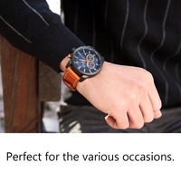 Curren Haute Qualité Montre Quartz Poignet Analogique Numérique En Cuir De Mode Casual Hommes D