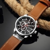 Curren Haute Qualité Montre Quartz Poignet Analogique Numérique En Cuir De Mode Casual Hommes D