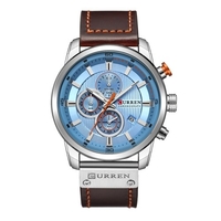 Curren Haute Qualité Montre Quartz Poignet Analogique Numérique En Cuir De Mode Casual Hommes D