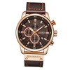 Curren Hommes Mode En Cuir PU Sport Montre Au poignet Montre Casual Montre De Luxe À Quartz Résistant À L