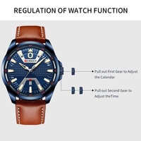 Curren Hommes Montre Calendrier D