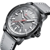 CURREN hommes montre mouvement à Quartz bracelet en cuir heure et affichage du calendrier conception lumineuse 3ATM étanche mâle mode bracelet pour les affaires et la vie"idienne
