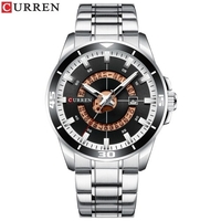 Curren Men Watches Montre analogique à quartz étanche