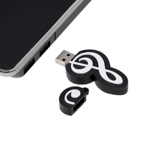 Cute Cartoon Music Notes symbole USB 2.0 personnalité mémoire stockage externe Stick lecteur Flash U disque