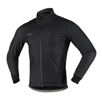 Cyclisme Vélo Veste pour Hommes Hiver Thermique Polaire À Manches Longues Vélo Jersey Coupe-Vent Respirant Réfléchissant Équitation Course Veste Manteau