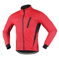 Cyclisme Vélo Veste pour Hommes Hiver Thermique Polaire À Manches Longues Vélo Jersey Coupe-Vent Respirant Réfléchissant Équitation Course Veste Manteau