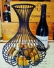 CYF-065 bouteille de stockage de bouchons en liège support de liège pour le vin porte-bouchons en verre de vin porte-bouteilles en métal pour la maison