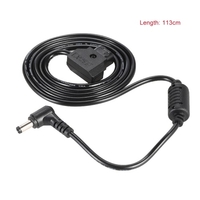 D-robinet à 2 broches connecteur mâle à 5.5 * 2.5mm DC prise cordon d