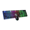 D290 combiné clavier et souris avec filaire 104 touches rétro-éclairage clavier Punk filaire souris 3D colorée pour ordinateur portable / PC noir