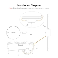 DAB + 008 DAB + Autoradio Tuner Récepteur Réception audio numérique Récepteur Stéréos pour autoradio Android 5.1 et supérieur (uniquement pour les pays ayant un signal DAB)