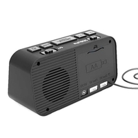 DAB & FM Radio Réveil Numérique LCD Rétro-Éclairage Double Port USB Minuterie de Sommeil pour Bureau Chambre Voyage