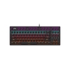 DaiDai STK130 clavier mécanique filaire USB clavier à lumière mixte 87 touches clavier de bureau de jeu Design ergonomique noir (interrupteur bleu)