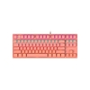 DaiDai STK130 clavier mécanique filaire USB clavier à lumière mixte 87 touches clavier de bureau de jeu Design ergonomique noir (interrupteur bleu)