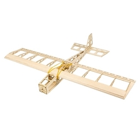 Dancing Wings Hobby R03 STICK-06 Avion 580mm Envergure Balsa Bois DIY Avion Électrique RC Jouet Volant Version PNP Non Assemblé avec Moteur ESC Servo Hélice Film Pack