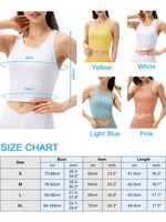Débardeur de yoga pour femmes avec soutien-gorge intégré