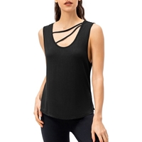 Débardeurs de sport pour femmes sans manches à séchage rapide T-shirt de course ample à deux voies